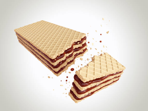 istock Cracked chocolate wafer flavor 925167534
