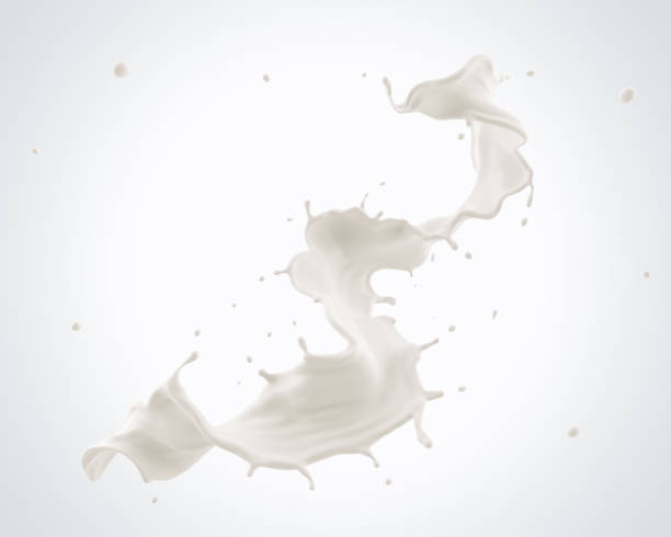 istock Fresh Milk splash twisted in the Spiral Shape 925167558