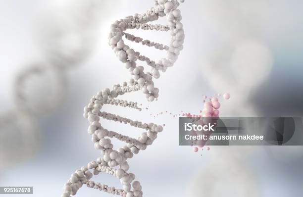 Abstract Atom Or Molecule Structure For Science Stock Photo - Download Image Now - DNA, Genetic Mutation, Cancer - Illness