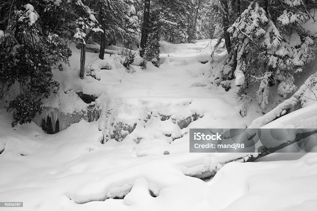 Zamrożony wodospad-Wagner Falls - Zbiór zdjęć royalty-free (Autorytet)