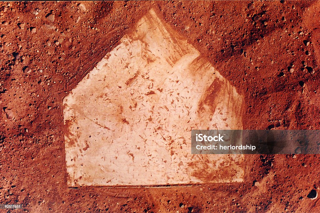 Home Plate - Photo de Attraper libre de droits