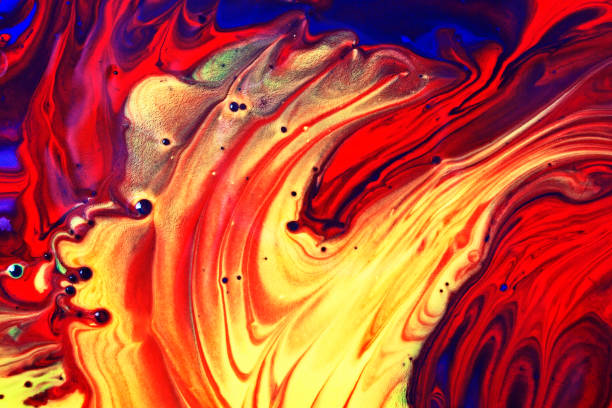 istock Abstract background of mixed oil paint 925179862