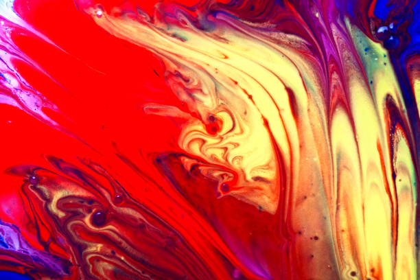 istock Abstract background of mixed oil paint 925179922