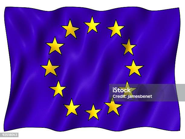 Big Bandera De La Ue Foto de stock y más banco de imágenes de Bandera - Bandera, Bandera de la Comunidad Europea, Color - Tipo de imagen