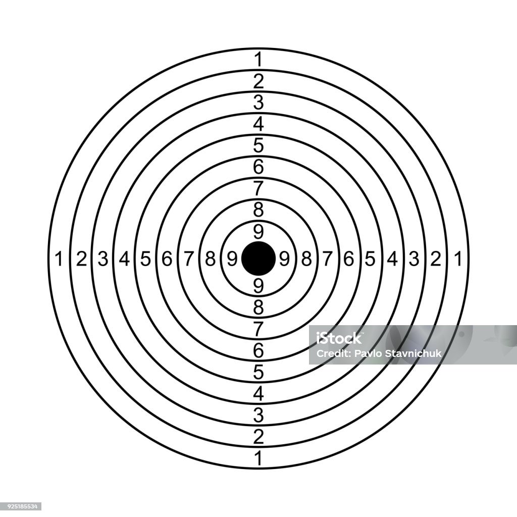 Simple Target Stock Vector Stock Illustration - Download Image Now ...