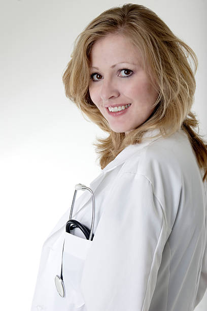 istock Happy lady doctor 92518790