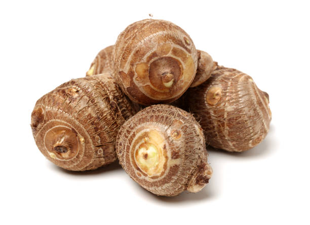 小物 satoimo Satoimo Small Japanese Taro Potatoes Isolated On White Background