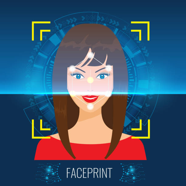 Facial Scan Vector 160+ Laser Face Scan Stock Illustrations, Royalty-Free Vector Graphics ...