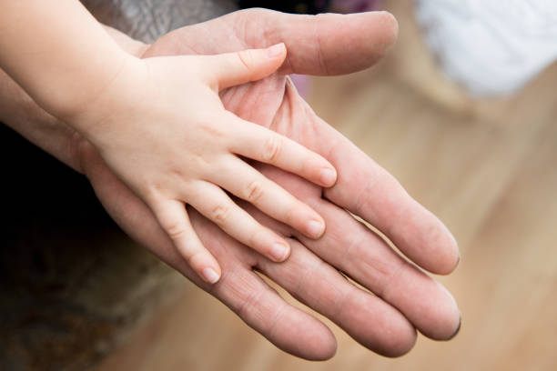 Hands Hands and age difference. kantor stock pictures, royalty-free photos & images