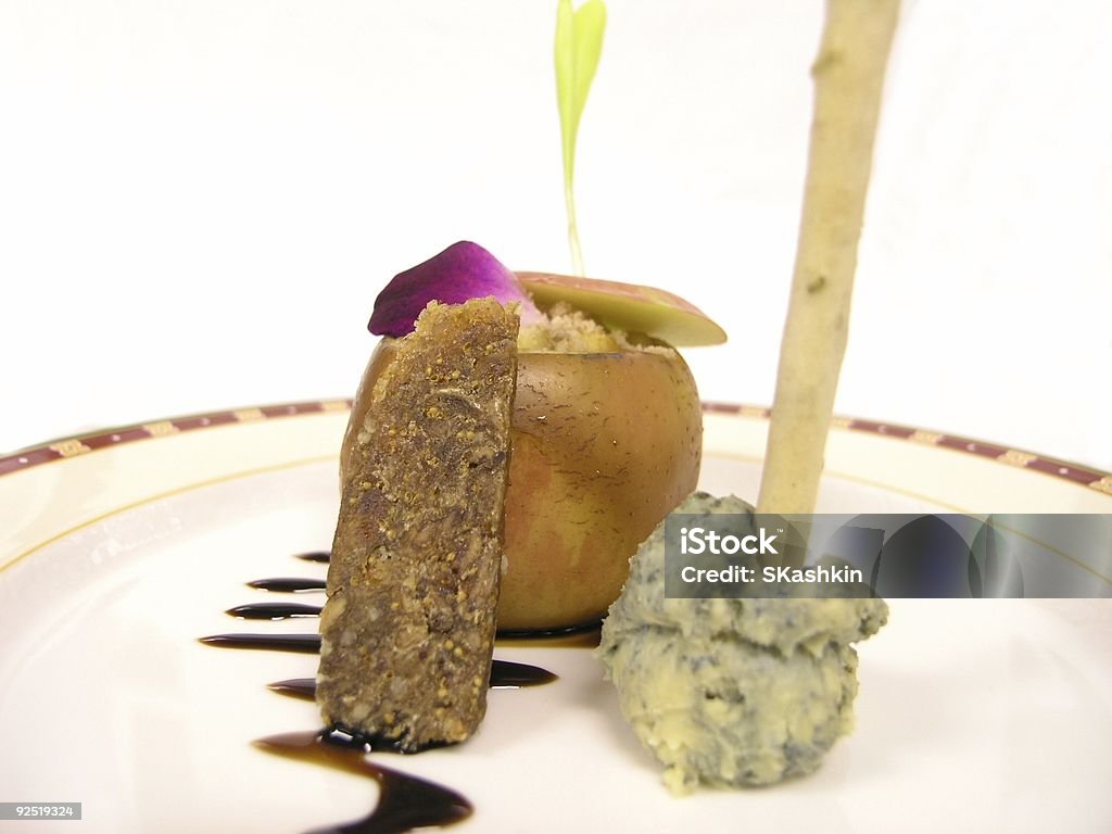 Dessert e formaggio - Foto stock royalty-free di Aceto balsamico