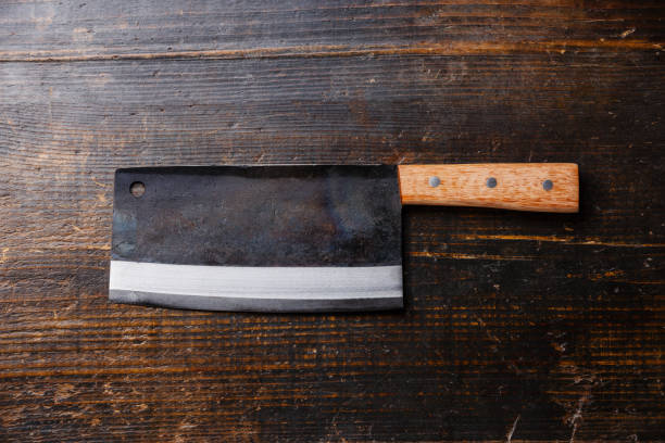istock Butcher meat cleaver knife 925193318