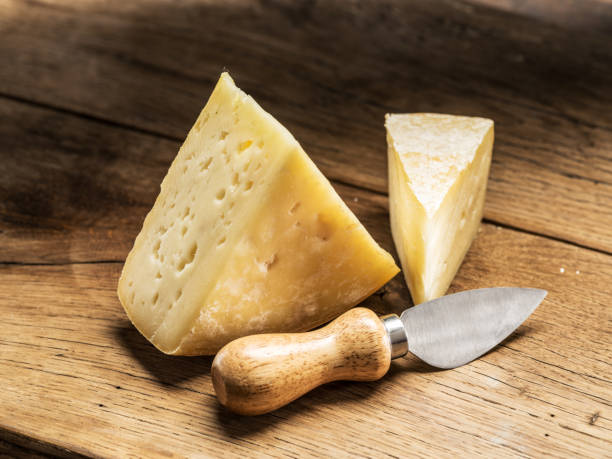 istock Pieces of homemade cheese. 925193662