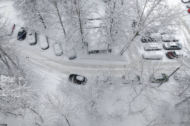 istock The aerial view during a heavy snowfall. 925199716