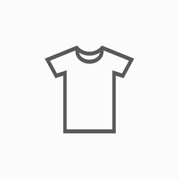 illustrazioni stock, clip art, cartoni animati e icone di tendenza di icona della t-shirt - t shirt immagine