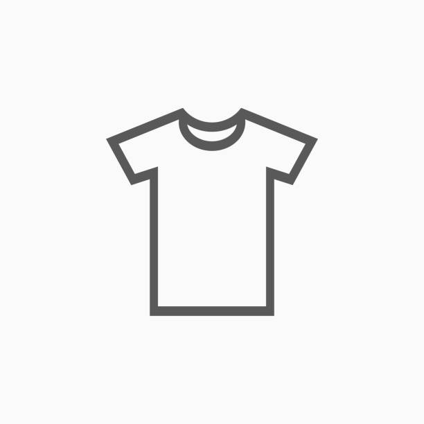 ilustrações de stock, clip art, desenhos animados e ícones de t-shirt icon - camisas