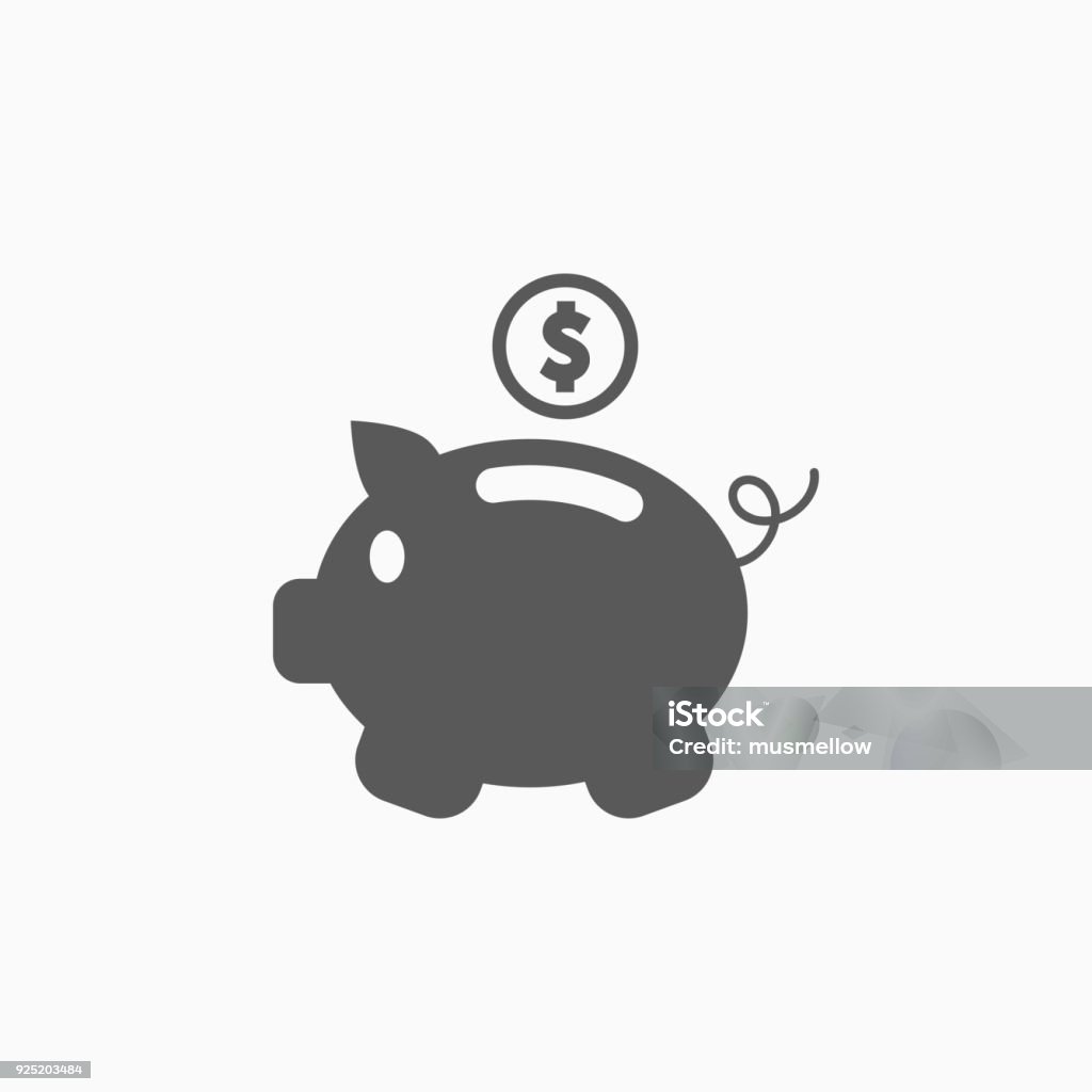 piggy bank icon Icon Symbol stock vector