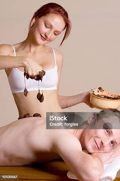 Beauty 8 Stock Photo - Download Image Now - Back, Couple - Relationship, Facial Mask - Beauty Product