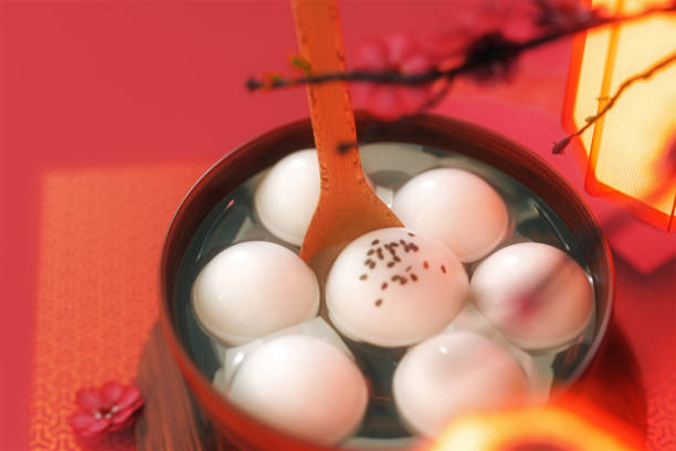 istock Chinese Lantern Festival food.3d rendering 925206472