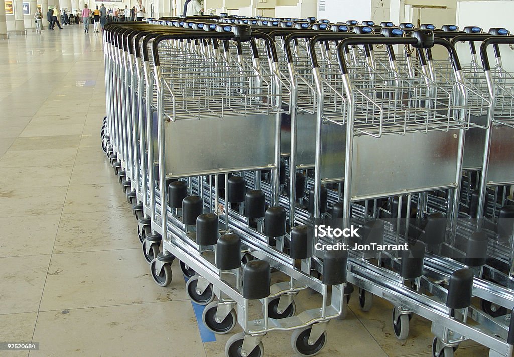 Bagagem Trolleys - Royalty-free Aeroporto Foto de stock