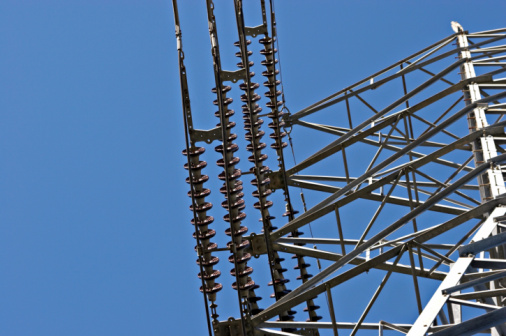 Electric tower of a high-voltage power line
