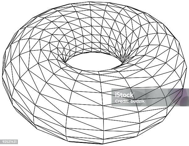 3 D Torusvektor Stock Vektor Art und mehr Bilder von Torus - Torus, Drahtrahmenmodell, Dreidimensional