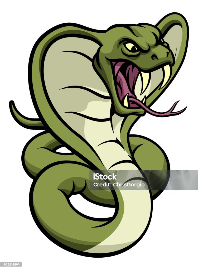 Cobra Snake Viper Mascot Stock Illustration - Download Image Now - Snake,  Cartoon, Cobra - iStock
