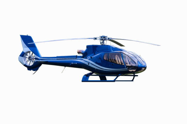 istock Blue helicopter isolated on the white background 925219156