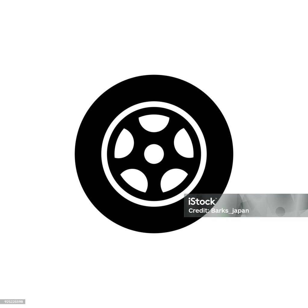 tire icon Tire - Vehicle Part stock vector