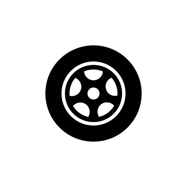 tire icon tire icon wheel stock illustrations