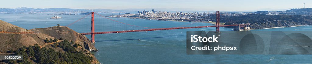 Vue panoramique du Golden Gate bridge - Photo de Baie - Eau libre de droits