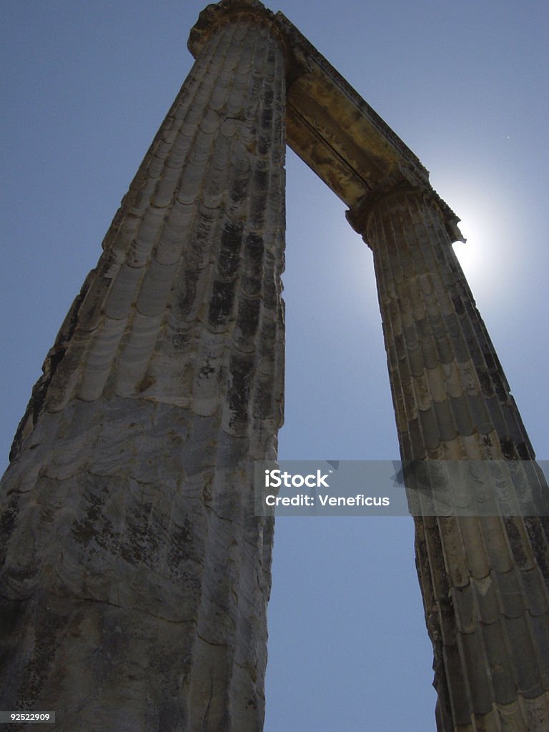 Colunas da antiga Didyma Templo 560 elite. - Royalty-free Apolo Foto de stock