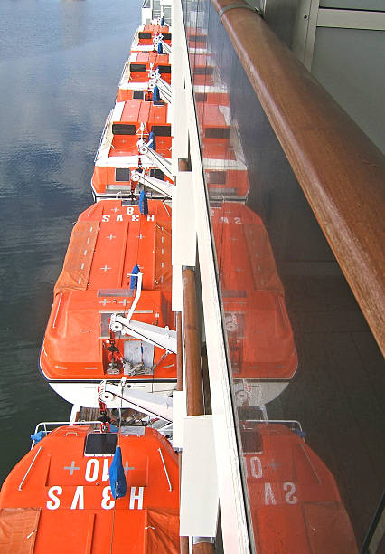 Rescue Boats stock photo