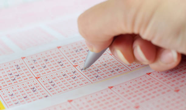 istock Lottery ticket with crossed numbers 925236126