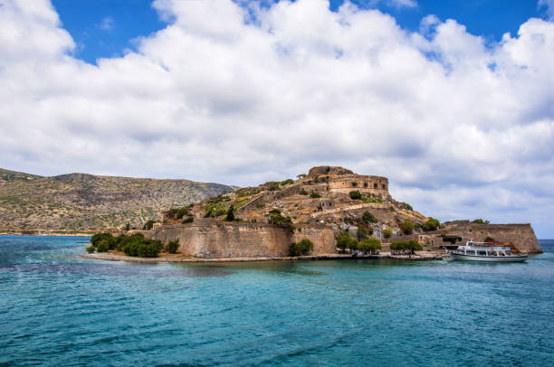 istock Spinalonga venetian fortress leper colony landscape from elunda 925239868
