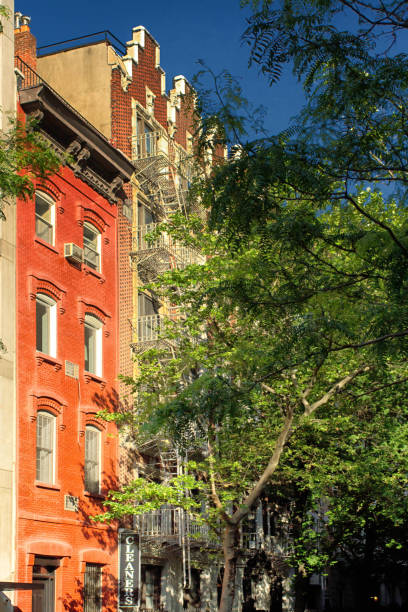 istock Fire escape on New York apartment block 925241282