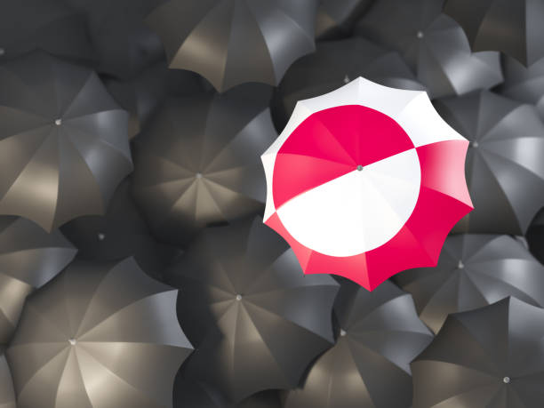 istock Umbrella with flag of greenland 925243568