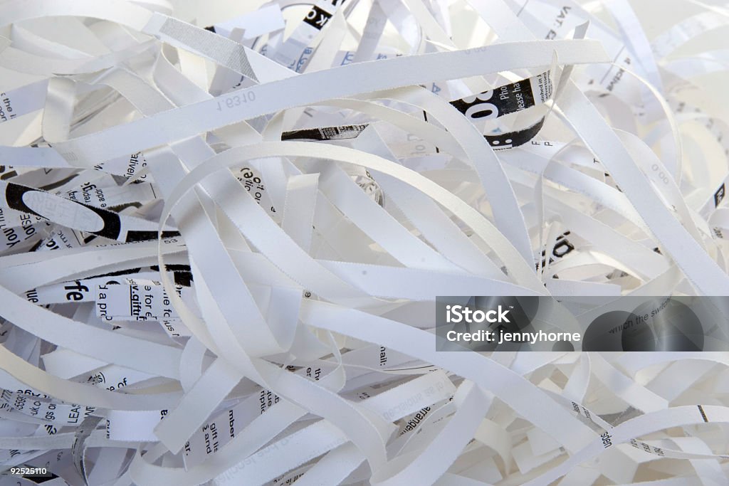 Em Tiras de papel - Royalty-free Destruição Foto de stock