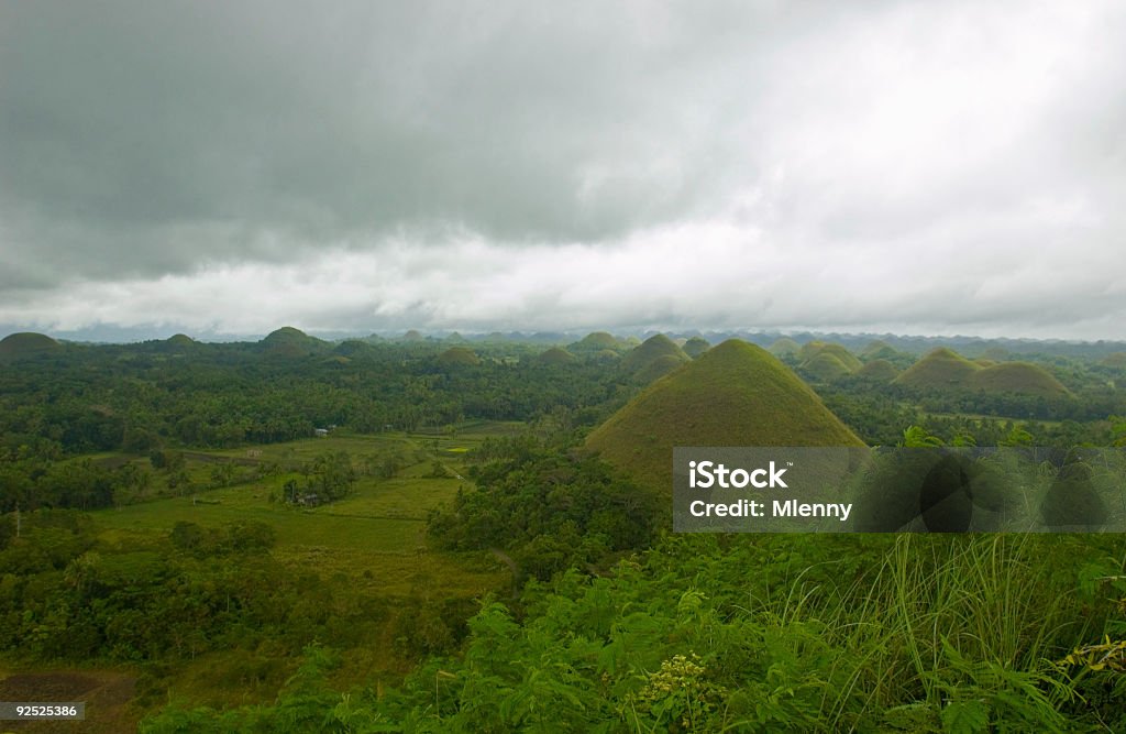 Philippinische Bohol Schokolade Hills - Lizenzfrei Anhöhe Stock-Foto