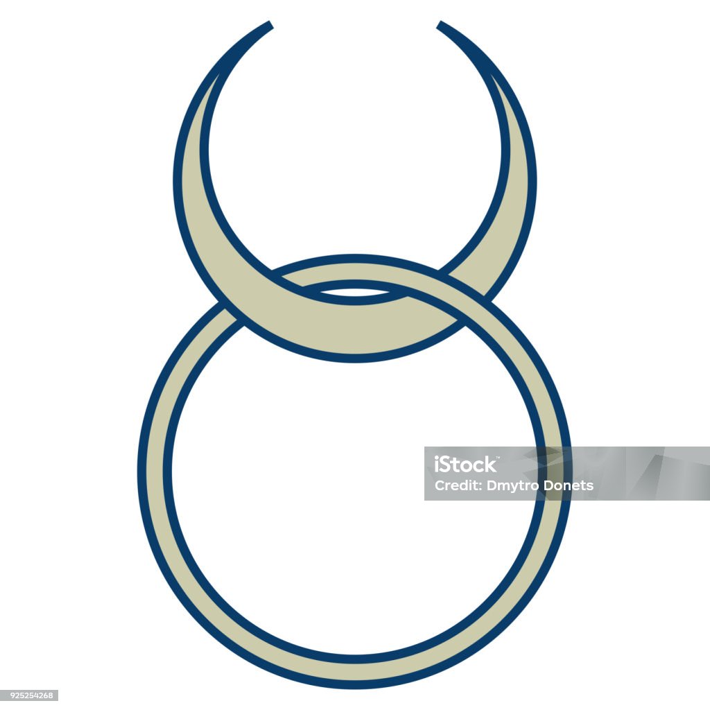 Vector Symbol For Wiccan Community Horned God Sign Modern Interpretation Of  Pagan Horned God Symbol Stock Illustration - Download Image Now - iStock