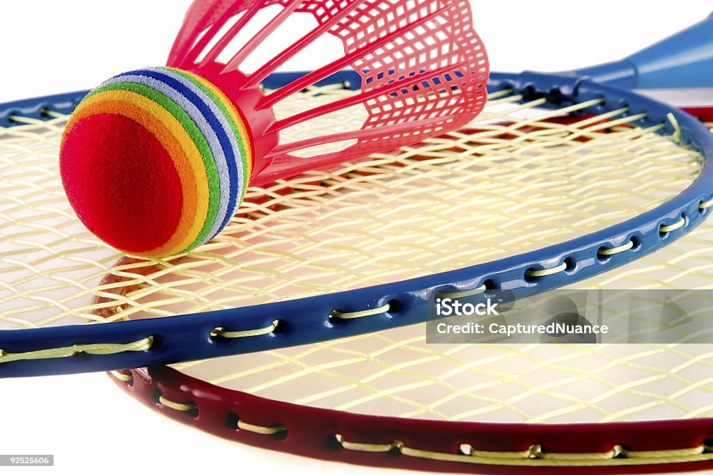 Raquet colorido Desporto - Royalty-free Badminton Foto de stock