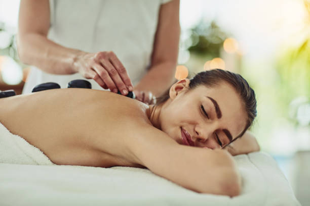 istock Relaxed muscles are just a hot stone massage away 925256612