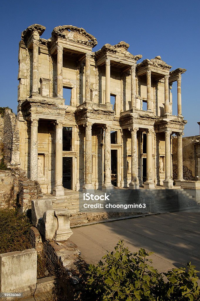 Biblioteca de Celsus - Royalty-free Ao Ar Livre Foto de stock