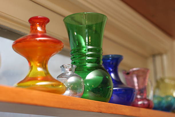 istock Colorful antique glassware 92526110