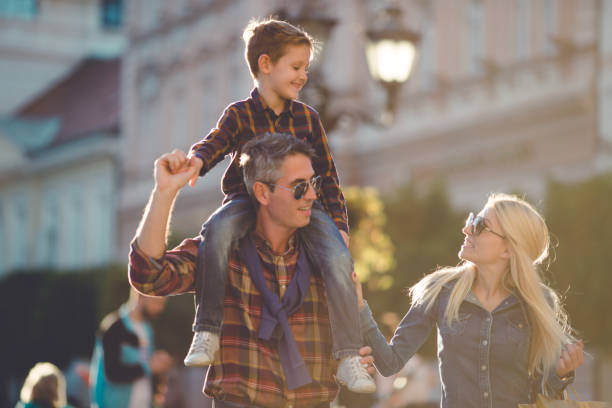 istock Happy family enjoying shopping 925263898