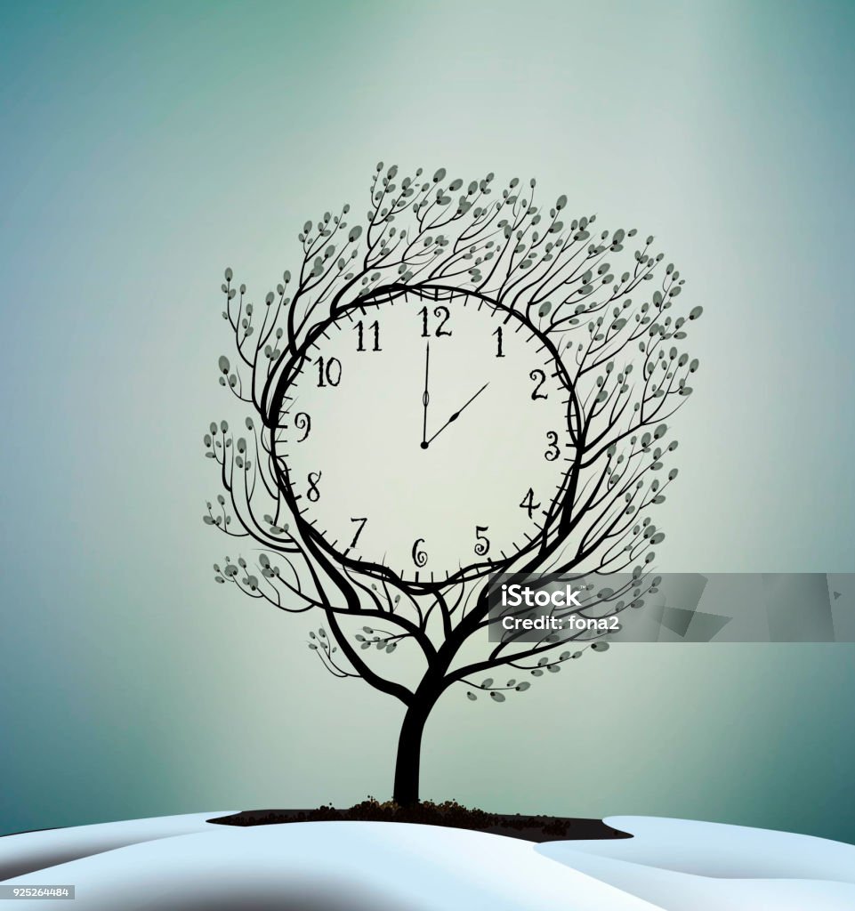Time Clock Spring Point Spring Time Spring Clock Stock Illustration - Download Image Now - Time ...