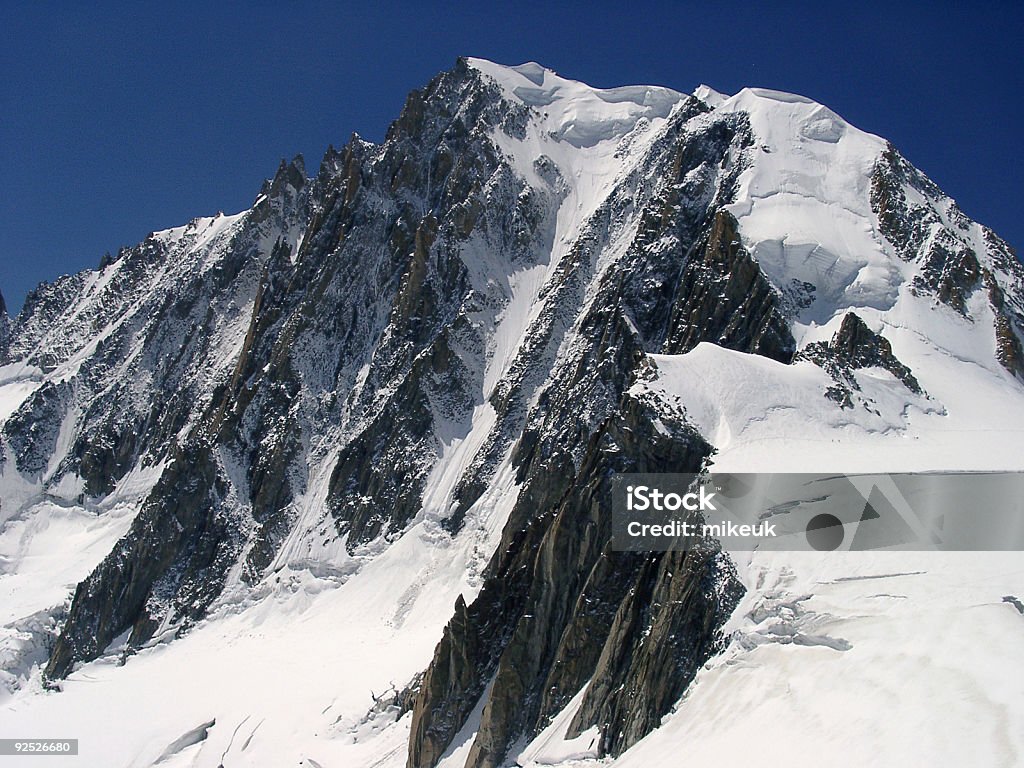 Alpine mountain valley avec la neige et de glacier - Photo de Alpes européennes libre de droits