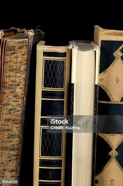 Old Books In Close Up Stock Photo - Download Image Now - Arid Climate, Book, Close-up