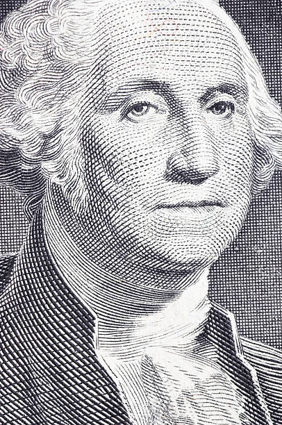 istock Washington in macro on the one dollar 92526759