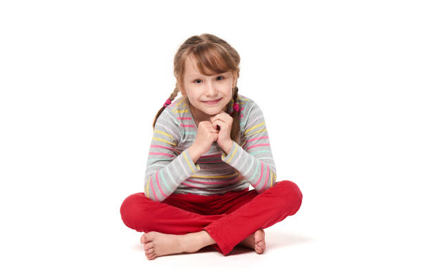 Portrait of a smiling little girl.