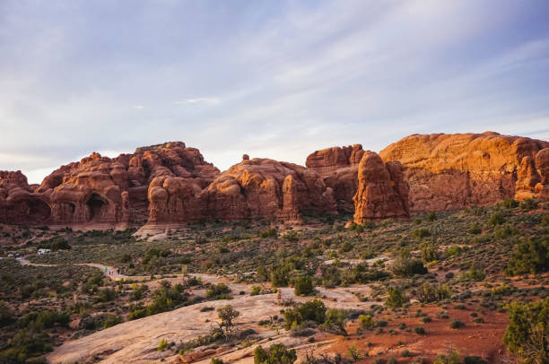 istock Golden hour rock formations 925269132